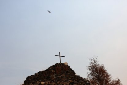Incendio de Anllares del Sil en León.