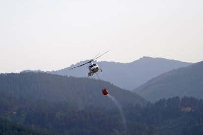 Incendio en Boca de Huérgano (León).