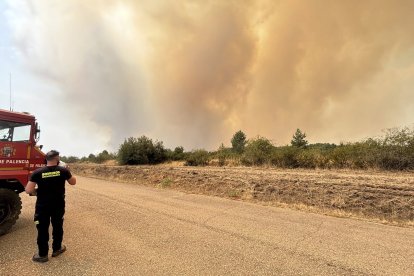 Incendio de Guardo en Palencia.