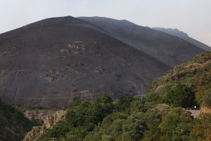 El incendio de Anllares (León), que afecta al Valle de Fornela