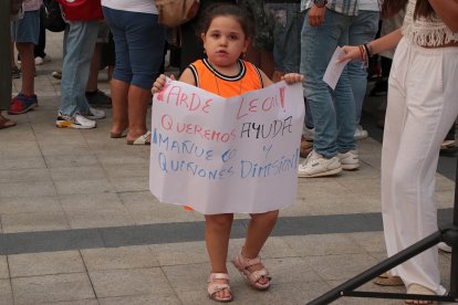 Concentración ciudadana en La Bañeza.
