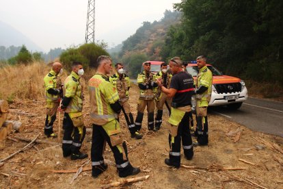 Incendio en Colinas del Campo de Martín Moro Toledano perteneciente al municipio de Igüeña (León)