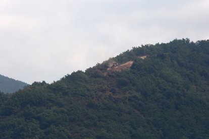 Incendio en Colinas del Campo de Martín Moro Toledano perteneciente al municipio de Igüeña (León)