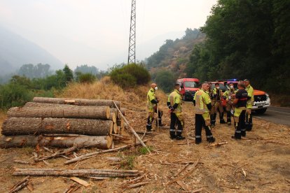 Incendio en Colinas del Campo de Martín Moro Toledano perteneciente al municipio de Igüeña (León)