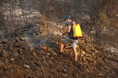 Incendio en Molinaseca (León)