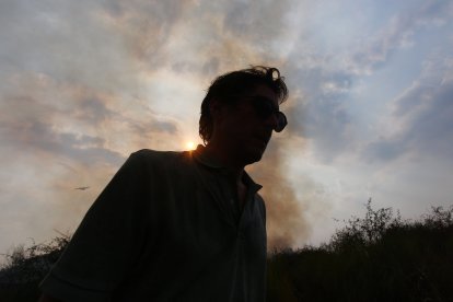 Incendio en Molinaseca (León)