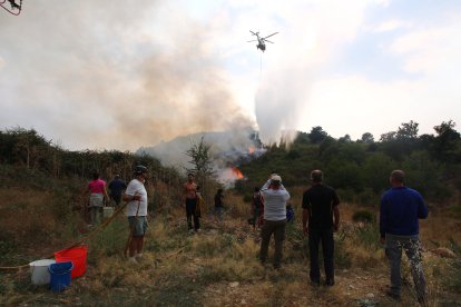 Incendio en Molinaseca (León)