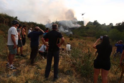 Incendio en Molinaseca (León)