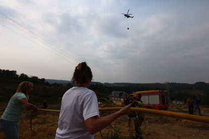 Incendio en Molinaseca (León)