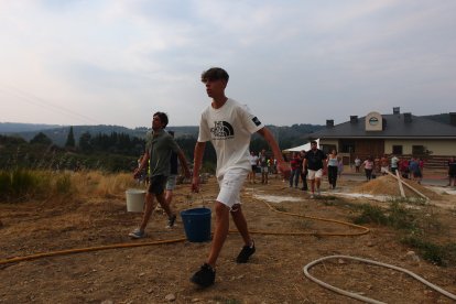 Incendio en Molinaseca (León)