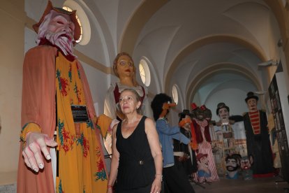 La casa de los Títeres en Paredes de Nava (Palencia), en la imagen la actriz y colaboradora de Miguel Ángel Ordoñez, Irene Antolín