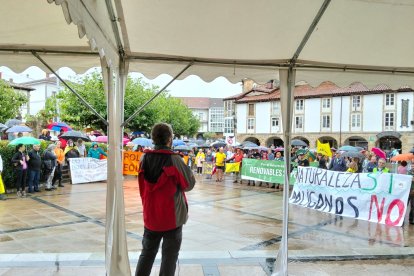 Manifestación y recogida de Alegación en Espinosa de los Monteros (Burgos)