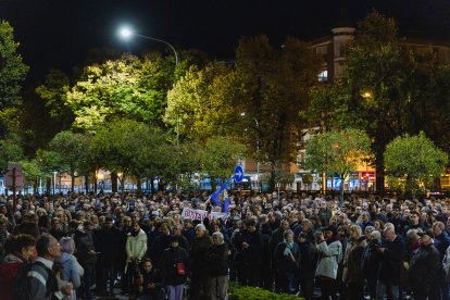 Más de 2.000 personas toman las calles de la capital palentina, en la protesta contra Adif.