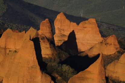 Estado del paraje de Las Médulas tras los incendios del verano.