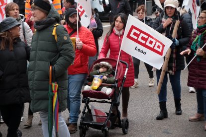 Manifestación en León contra la gestión de los incendios forestales del verano