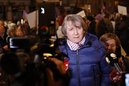 Un momento de las concentraciones en Castilla y León contra la violencia de género.