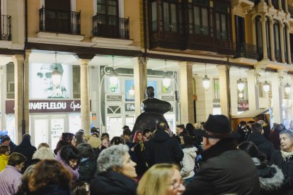 Un momento de las concentraciones en Castilla y León contra la violencia de género.
