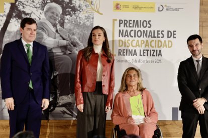 La reina Letizia acude a la reunión del Consejo Del Real Patronato sobre Discapacidad en la celebración del Día Internacional de la Discapacidad.