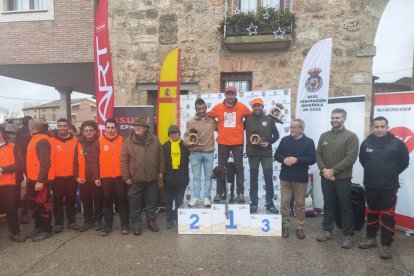 Distintos momentos de la final del campeonato de España de Caza menor con perro