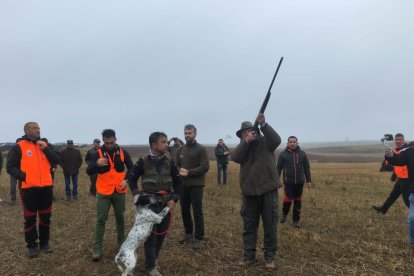 Distintos momentos de la final del campeonato de España de Caza menor con perro