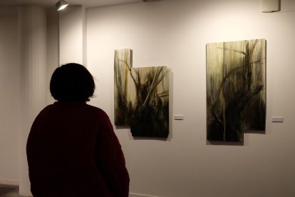 Exposición de la pintora Purificación del Bosque en la sala de La Salina de Salamanca