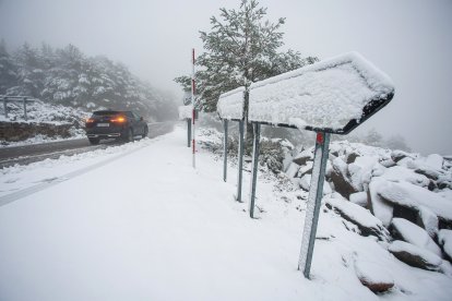 La nieve regresa a las zonas montañosas del sur de Salamanca.