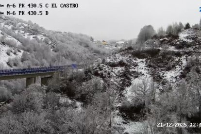 Carretera N-6, km 430, en León