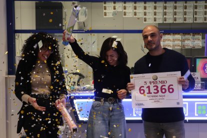 Administración en Zamora donde se ha vendido el tercer premio de la Lotería de Navidad