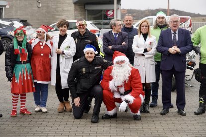 Visita de Papá Noel al Hospital de León