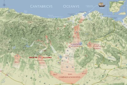 Un mapa con el emplazamiento de La Loma