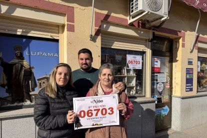 Primer premio de la lotería del Niño en Fontiveros (Ávila)