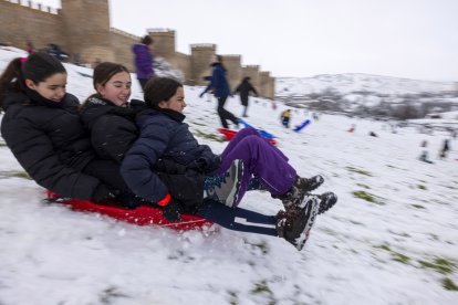 Nieve en Ávila.