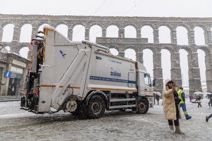 Nieve en Segovia.