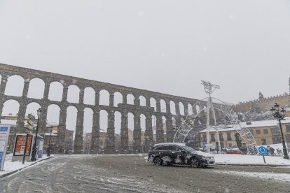 Nieve en Segovia.