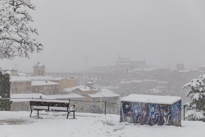 Nieve en Segovia.