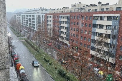 Nieve en Valladolid.