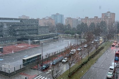 Nieve en Valladolid.