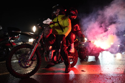Concentración de Motauros en Tordesillas (Valladolid)