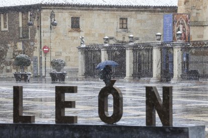 Nieve en León.