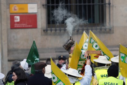 Tractorada en León en contra de Mercosur