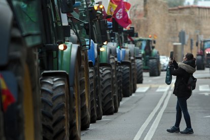 Tractorada en León en contra de Mercosur