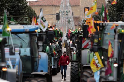 Tractorada en León en contra de Mercosur