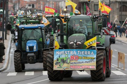 Tractorada en León en contra de Mercosur