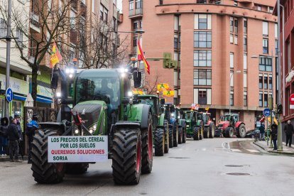 Tractorada en Soria  contra el acuerdo con Mercosur