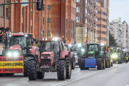 Tractorada de agricultores y ganaderos en Burgos contra Mercosur