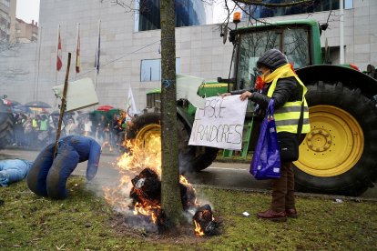 Tractorada en Valladolid en contra de Mercosur