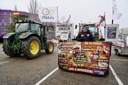 Tractorada en Valladolid en contra de Mercosur