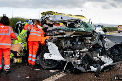 Accidente en la A-62, en Ciudad Rodrigo(Salamanca)