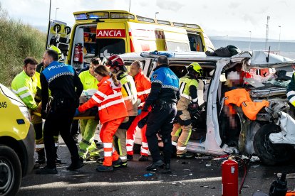Accidente en la A-62, en Ciudad Rodrigo(Salamanca)