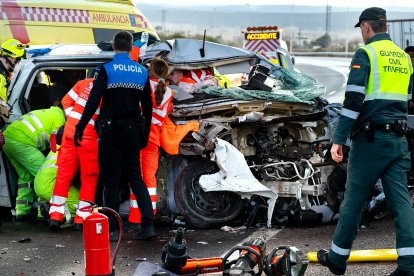 Accidente en la A-62, en Ciudad Rodrigo(Salamanca)